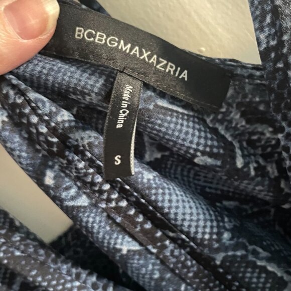 Bcbg Max Azria blue python print jumpsuit - Picture 5 of 7